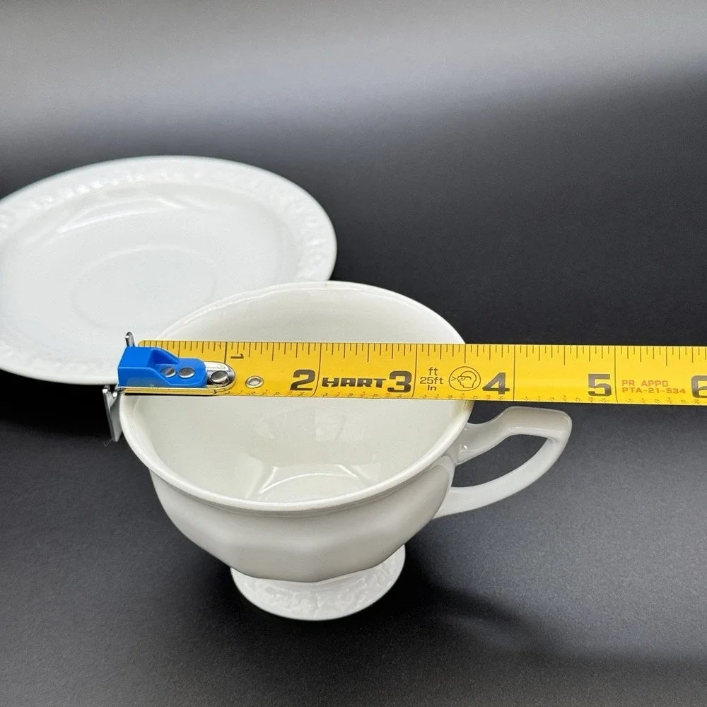 Vintage Rosenthal Maria White Tea Cup and Saucer Germany Cottagecore Replacement